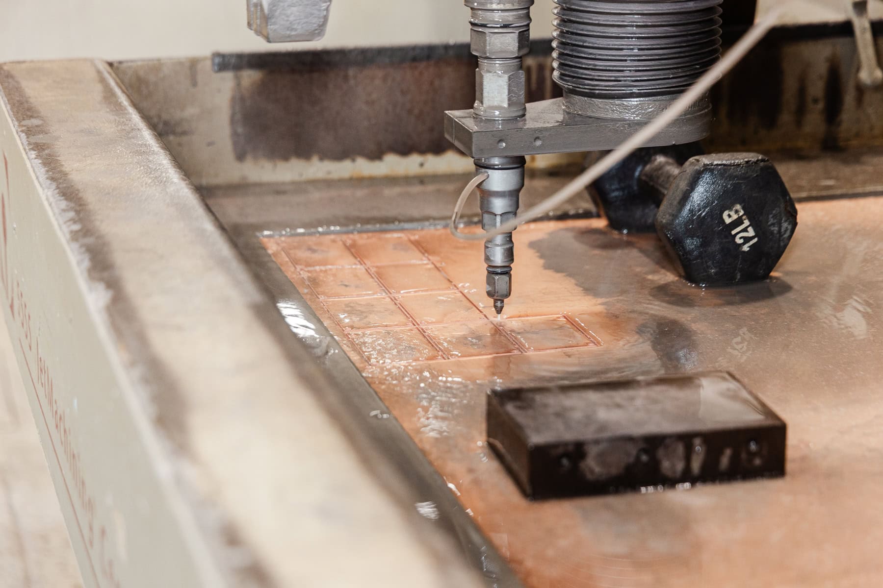 waterjet cutting metal parts