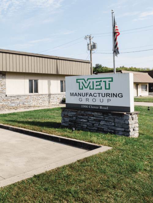 Sign outside of MET's office 